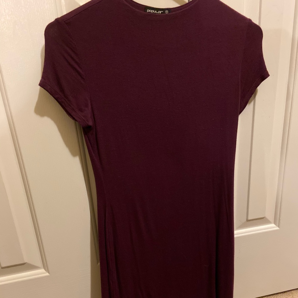 Midi purple dress